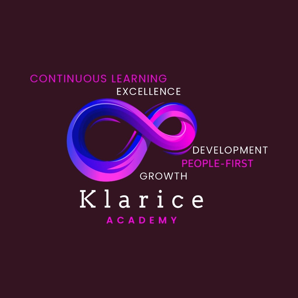 Klarice Academy Official Brand Seal - Continuous Learning, Excellence, Development, People-First, Growth
